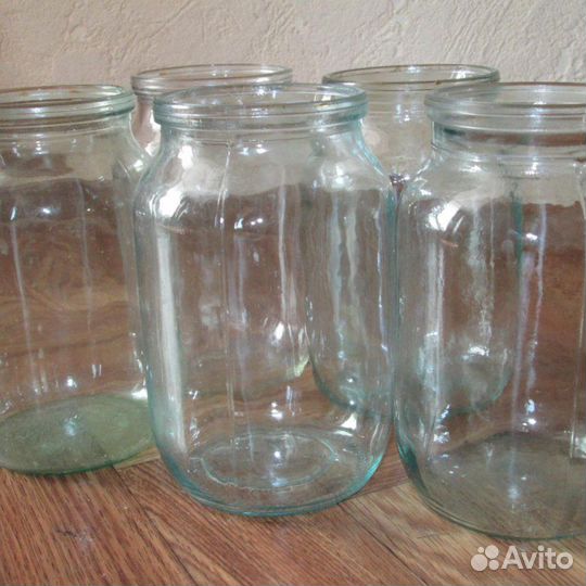 Банки 1 литр с обычными и винтовыми крышками
