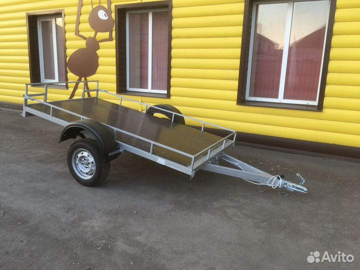 Прицеп-платформа 2,2*1,3м оцинкованная рама