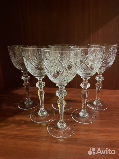 Фужеры и рюмки Ретрохрусталь СССР