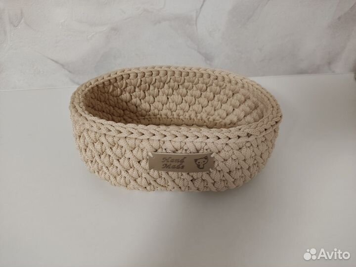 Вязанные корзины