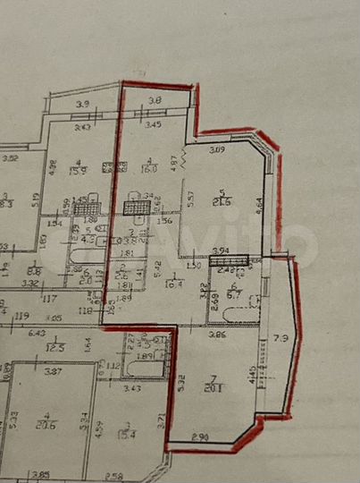 3-к. квартира, 98,9 м², 6/7 эт.