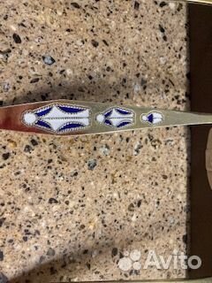 Новые серебро 875 позолота с 2х сторон ложки СССР