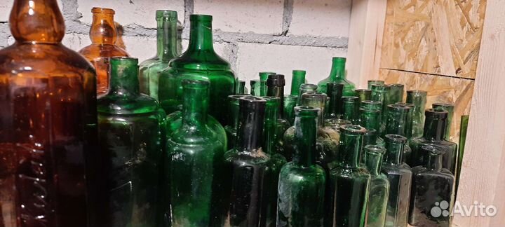 Старинные пузырьки и бутылочки