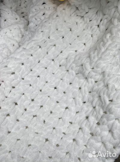 Детский пледик вязаный 85Х100