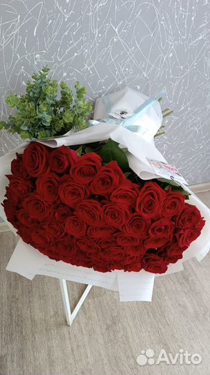 Букет 51 роза; 101 роза