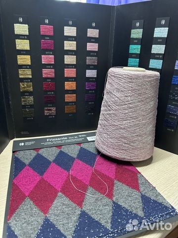 Пряжа с люрексом, производство Италия