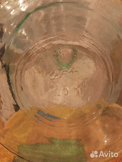 Бутыль стеклянная 20 литров СССР