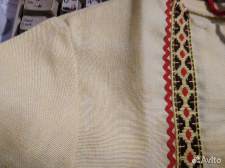 Костюм детский Лен вышивка СССР винтаж