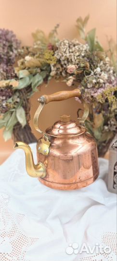 Чайник медный винтаж