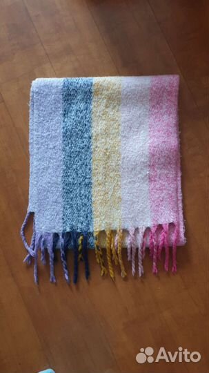 Теплый палантин шарф, длина 2 м