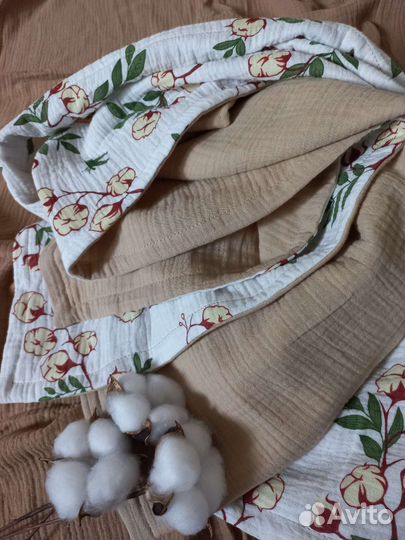 Детский плед из муслина