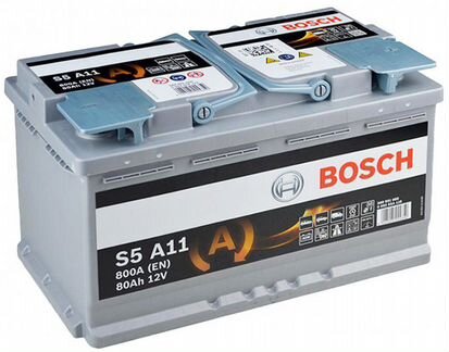 Аккумулятор 80Ah Bosch 800A AGM start-stop S5 A11