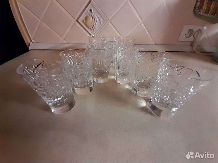 Рюмки хрустальные
