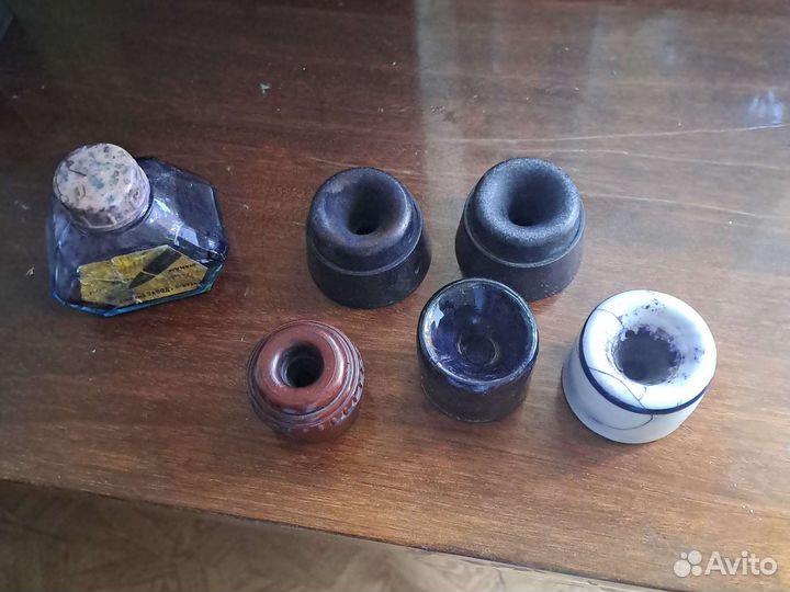 Чернильница и баночка под чернила