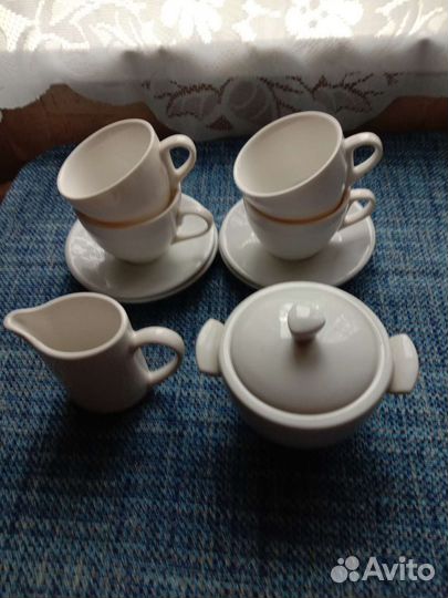 Кофейный сервиз, чайный сервиз, бокалы