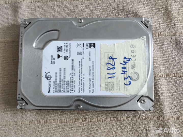 500 Гб 3.5 SATA seagate