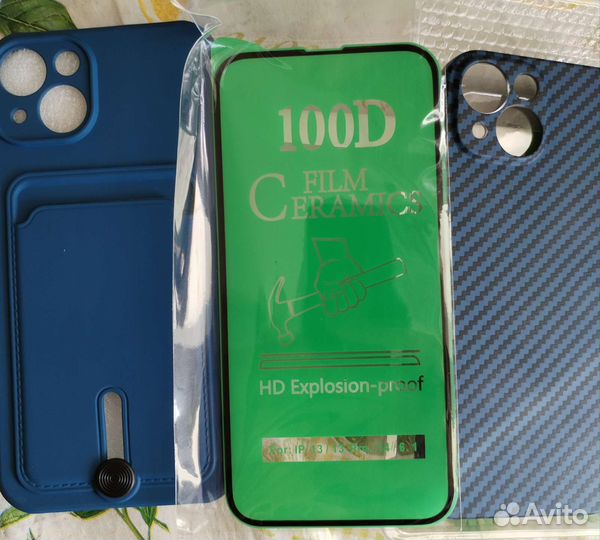 Чехол на iPhone 13 и стекло