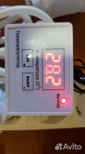 Терморегулятор цифровой с розеткой и вилкой
