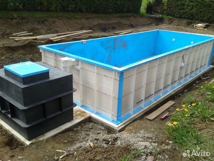 Бассейн 3х7х1,5 из полипропилена