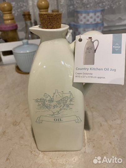 Емкость для оливковкового масла и уксуса керамика