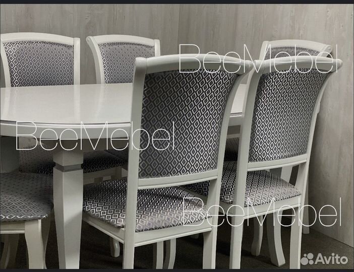 Обеденная группа стол стулья новые