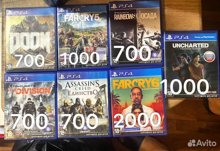 Игры на ps4/playstation 4