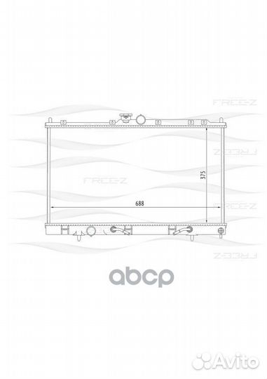 Радиатор 678x375 KK0157 free-Z