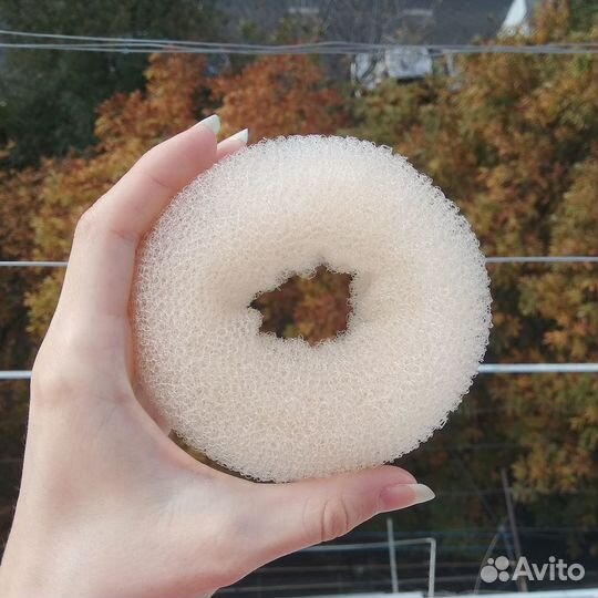 Бублик для волос светлый