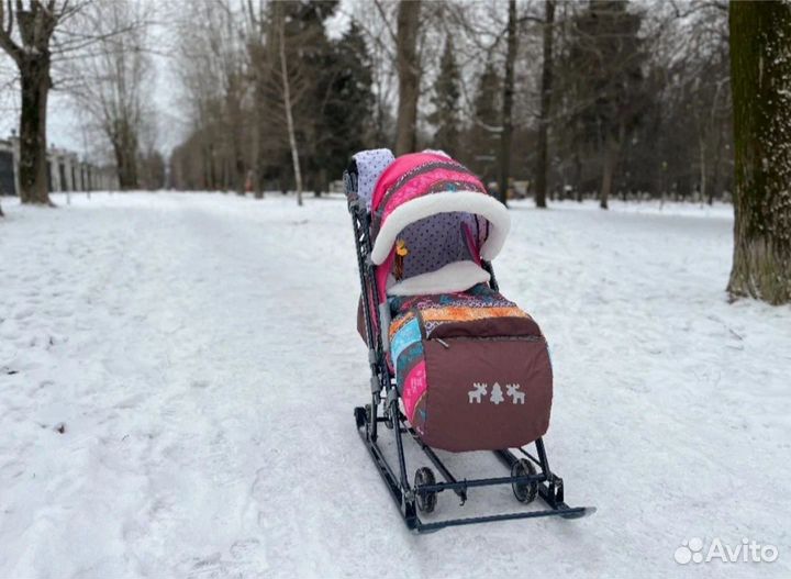Санки коляска nika