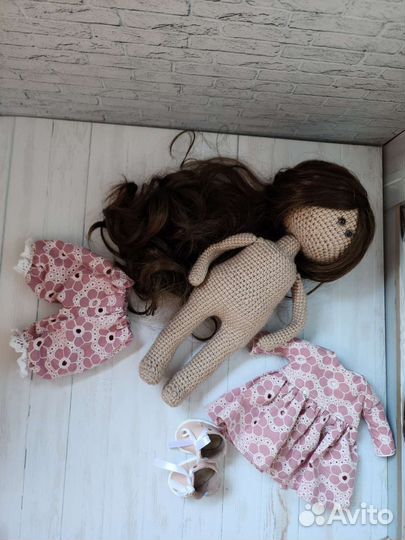 Кукла интерьерная крючком ручная работа