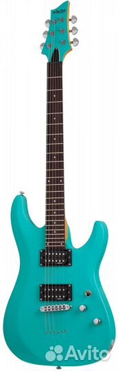 Электрогитара Schecter C-6 Deluxe SAQ Satin Aqua