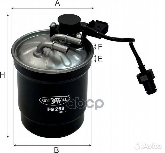 Фильтр топливный;ford Focus IV, Kuga III;WK 11