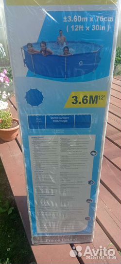 Каркасный бассейн новый