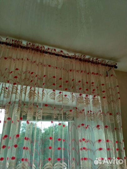 Тюль цветной