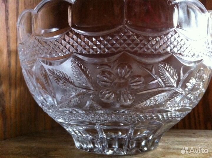 Ваза хрустальная для фруктов