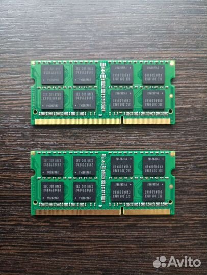 Оперативная память DDR3/DDR3L для ноутбука