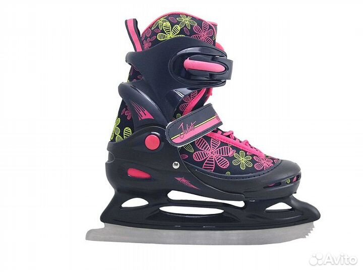 Раздвижные коньки Juliet р.38-41 чер-роз
