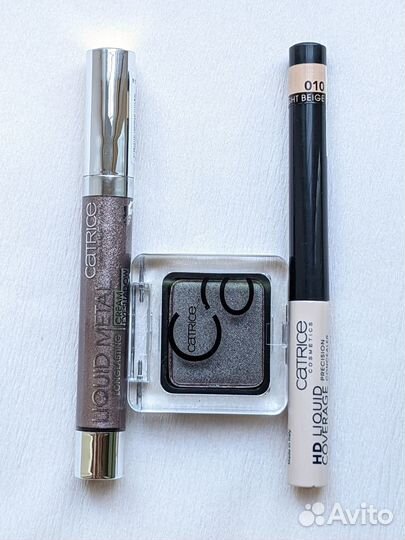 Catrice косметика (тени+консиллер+жидкие тени)