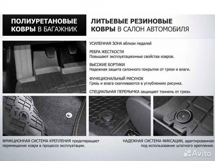 Коврики в салон автоковрики Hyundai Creta, 2015-2020 Rival 12310001