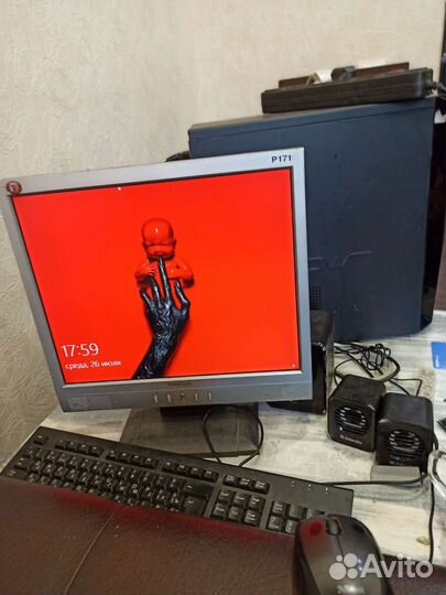 Компьютер 4 ядра,8gb,ssd 240 + монитор