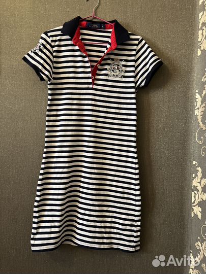 Платье в морскую полоску Polo ralph lauren 48 L