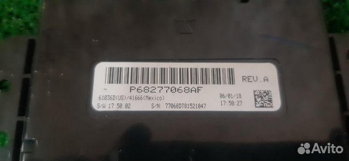 Dodge RAM 2019- модуль управления кондиционера