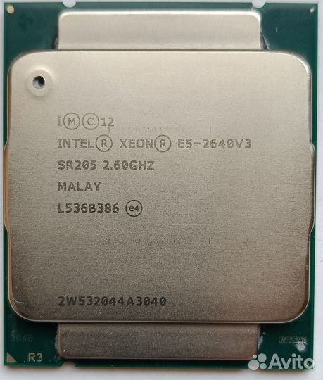 Процессор Intel Xeon E5 2640 V3 2,6 ггц 8 ядер