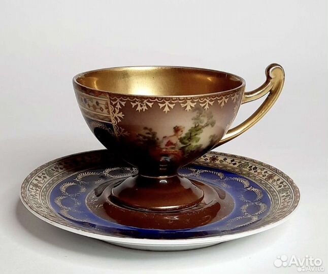 Старинная кофейная пара Чехословакия Epiag Royal