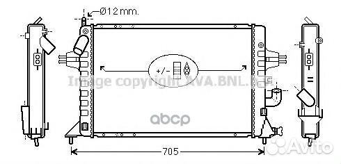 Радиатор системы охлаждения OLA2294 Ava