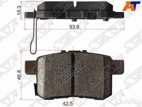 Колодки тормозные зад honda accord CU 08-13 st4