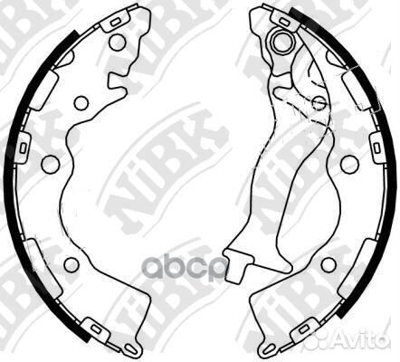 Колодки тормозные барабанные зад KIA RIO II