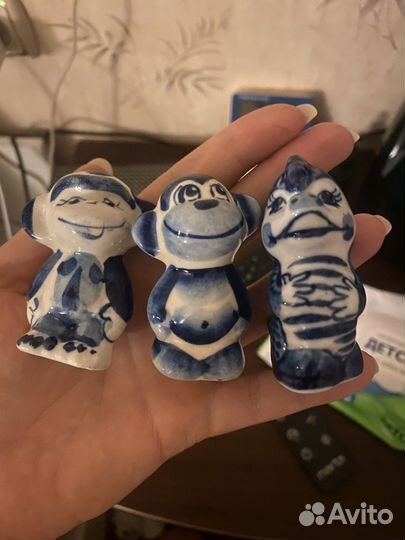 Фарфоровые фигурки гжель СССР