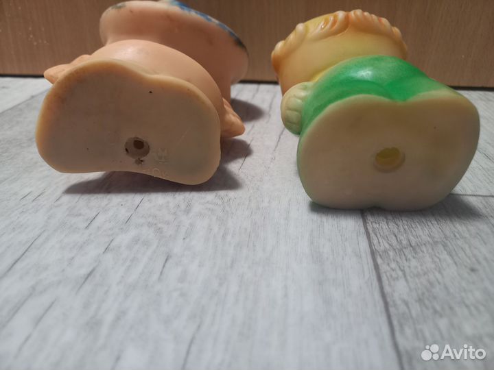 Игрушки пищалки Незнайка и Чиполлино