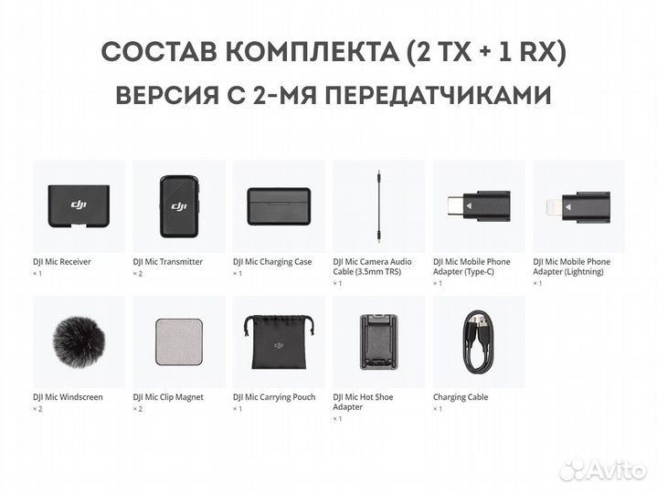 Dji Mic Беспроводной микрофон. Новый